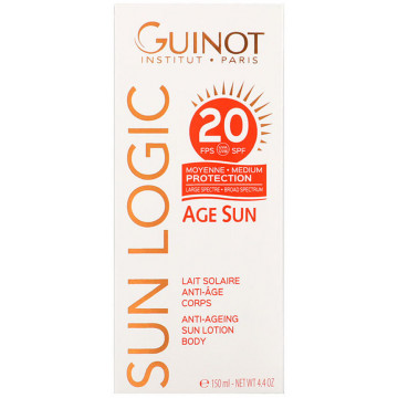 Купить - Guinot Age Sun Anti-Ageing Sun Lotion Body SPF20 - Антивозрастной лосьон от солнца для тела