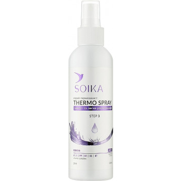 Купить - Soika Thermo Spray - Спрей-термозащита "Защита и легкое расчесывание" 