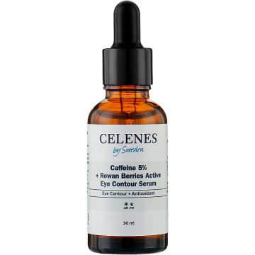 Купить - Celenes Caffeine 5% + Rowan Berries Active Eye Contour Serum - Активная сыворотка для кожи вокруг глаз