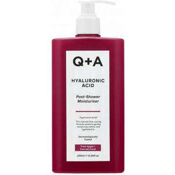 Купить - Q+A Hyaluronic Acid Post-Shower Moisturiser - Средство с гиалуроновой кислотой для интенсивного увлажнения тела