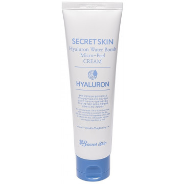 Купить - Secret Skin Hyaluron Water Bomb Micro-Peel Cream - Увлажняющий гиалуроновый крем с эффектом микро-пилинга