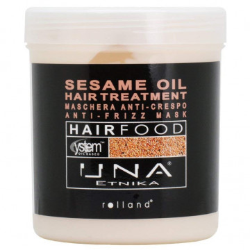 Купить - Rolland Una Hair Food Sesam Oil Hair Treatment - Маска для разглаживания волос с маслом кунжута