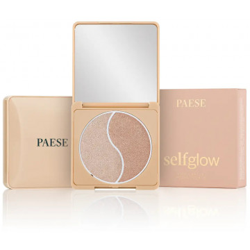 Купить - Paese Selfglow Highlighter Ultra Pallet - Компактная хайлайтер палитра 2 в 1