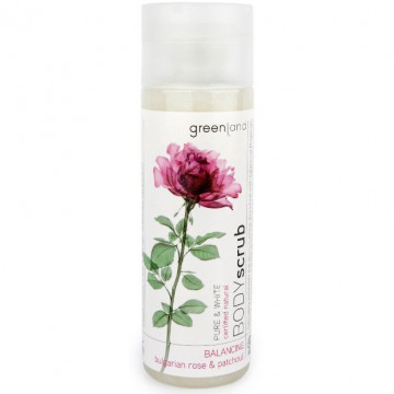 Купить - Greenland Pure & White Body Scrub Bulgarian Rose & Patchouli - Скраб для тела Болгарская Роза-Пачули