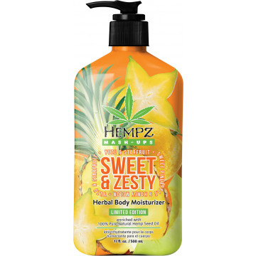 Купить - Hempz Mash-Ups Sweet & Zesty Herbal Body Moisturizer - Молочко для тела "Ананас-Дыня-Юзу-Карамболь"