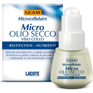 Купить - GUAM Microcellulaire Siero Olio Secco Viso Nutriente - Микроклеточная питательная сыворотка для лица и шеи