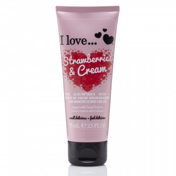 Купить - I Love Strawberries & Cream Super Soft Hand Lotion - Лосьон для рук "Клубника со сливками"