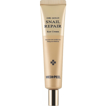 Купить - Medi Peel 24K Gold Snail Repair Eye Cream - Восстанавливающий крем для кожи вокруг глаз с золотом и муцином улитки