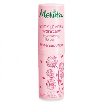 Купить - Melvita Hydrating Lip Balm Rose Sauvage - Бальзам для губ увлажняющий