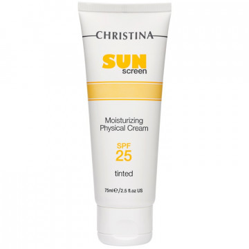 Купить - Christina Sunscreen Moisturizing Cream Physical Tinted SPF 25 - Солнцезащитный увлажняющий крем с тоном и физической защитой SPF 25 