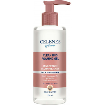 Купить - Celenes Cloudberry Cleansing Foaming Gel - Очищающая пенка-гель с морошкой для сухой и чувствительной кожи