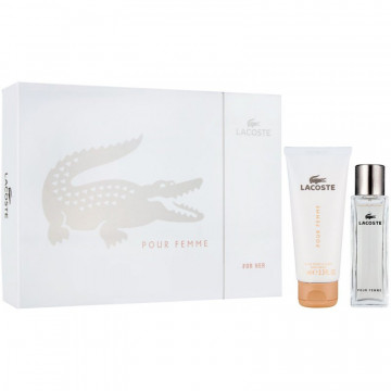 Купить - Lacoste Pour Femme - Подарочный набор (EDP50+B/C100)