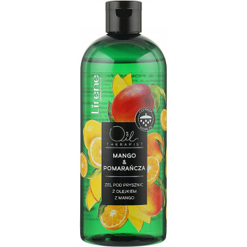 Купить - Lirene Shower Oil Mango & Orange Shower Gel - Гель для душа с эфирными маслами манго и цитрусов