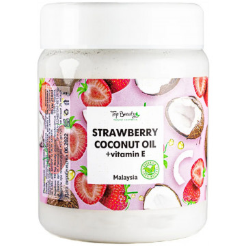 Купить - Top Beauty Strawberry Coconut Oil - Масло кокосовое рафинированное (клубника)