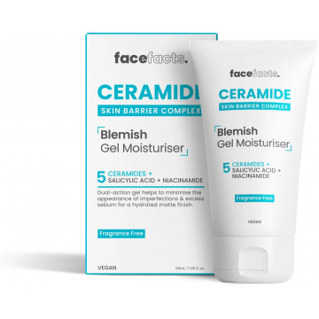 Купить - Face Facts Ceramide Skin Barrier Complex Blemish Gel Moisturiser - Увлажняющий гель с керамидами для воспаленной кожи лица