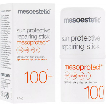 Купить - Mesoestetic Sun Protective Repairing Stick SPF100+ - Восстанавливающий локальный солнцезащитный стик для чувствительных зон