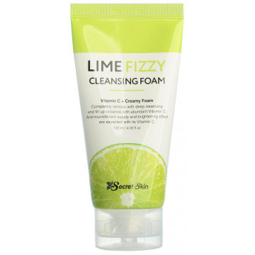 Купить - Secret Skin Lime Fizzy Cleansing Foam - Пенка для умывания с экстрактом лайма и витамином С