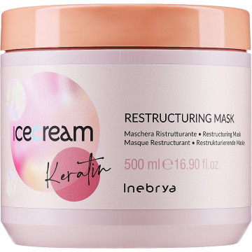 Купить - Inebrya Ice Cream Keratin Restructuring Mask - Восстанавливающая маска с кератином