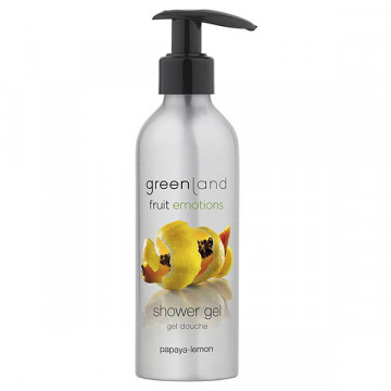 Купить - Greenland Fruit Emotions Shower Gel Papaya-Lemon - Гель для душа с помпой Папайя-Лимон