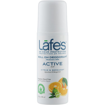 Купить - Lafe's Roll On Deodorant Active Citrus & Bergamot - Роликовый дезодорант "Цитрус и бергамот"