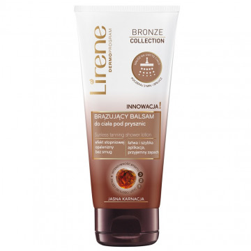 Купить - Lirene Bronze Sunless Tanning Shower Lotion Light Skin - Бальзам для душа с автозагаром для светлой кожи