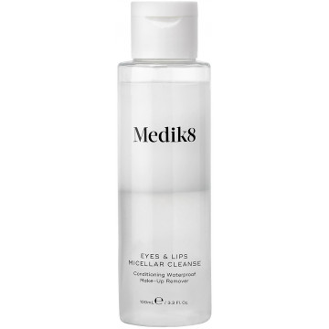 Купить - Medik8 Eyes & Lips Micellar Cleanse - Трехфазное мицеллярное средство для снятия макияжа с глаз и губ