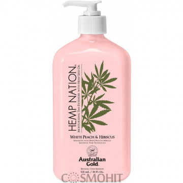 Купить - Australian Gold White Peach & Hibiscus Body Lotion - Закрепитель загара персик-гибискус