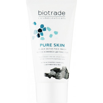 Купить - Biotrade Pure Skin Black Detox Face Wash - Черный гель-детокс для умывания