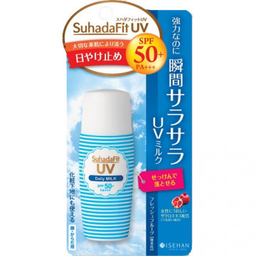 Купить - Isehan Suhad Fit UV Daily Milk - Солнцезащитное увлажняющее молочко SPF50+