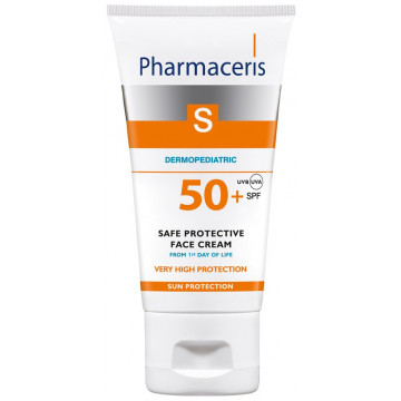 Купить - Pharmaceris S Safe Protective Face Cream From 1-st Day Of Life SPF50+ - Безопасный солнцезащитный крем для лица с 1-го дня жизни