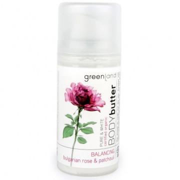 Купить - Greenland Pure & White Body Butter Bulgarian Rose & Patchouli - Крем для тела Болгарская Роза-Пачули