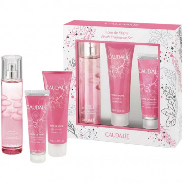 Купить - Caudalie Rose De Vigne Set - Набор (Освежающая вода+гель для душа+крем для рук и ногтей)