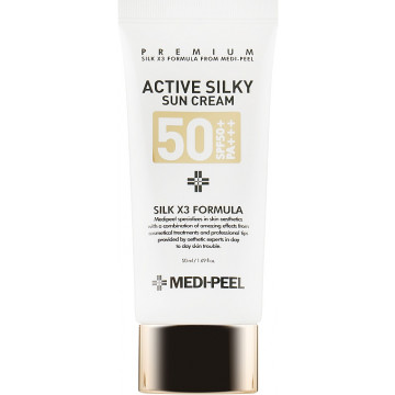 Купить - Medi Peel Active Silky Sun Cream SPF50+ /PA+++ - Солнцезащитный крем с пептидным комплексом SPF50+ /PA+++