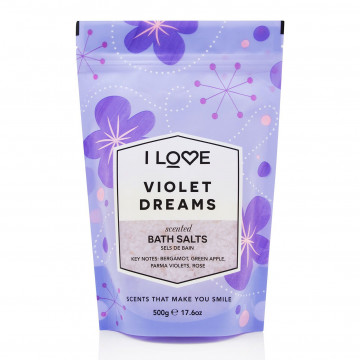 Купить - I Love Violet Dreams Bath Salts - Соль для ванны "Фиалка"