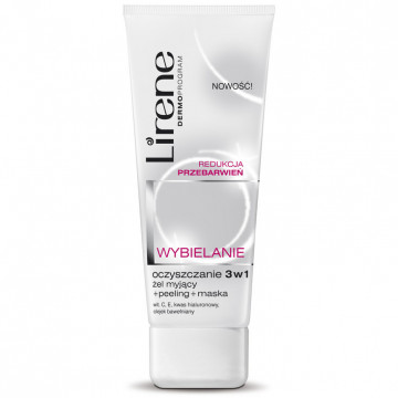 Купить - Lirene Whitening 3 in 1 Gel+Peeling+Mask - Очищение 3 в 1 «Гель+Пилинг+Маска»