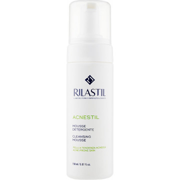 Купить - Rilastil Acnestil Mousse - Деликатный очищающий мусс для кожи лица склонной к акне