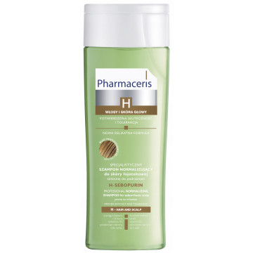 Купить - Pharmaceris H-Sebopurin Shampoo for Seborrheic Scalp - Нормализующий шампунь для жирных волос и себорейной кожи головы