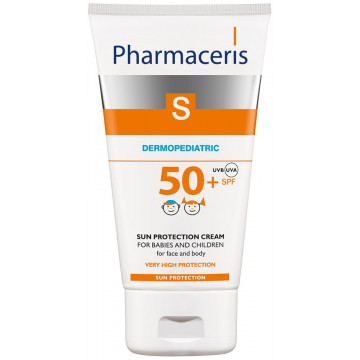 Купить - Pharmaceris S Broad Spectrum Sun Protect Cream SPF50+ - Солнцезащитный детский крем для кожи лица и тела