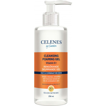 Купить - Celenes Sea Buckthorn Cleansing Foaming Gel - Очищающая гель-пенка с облепихой для жирной и комбинированной кожи