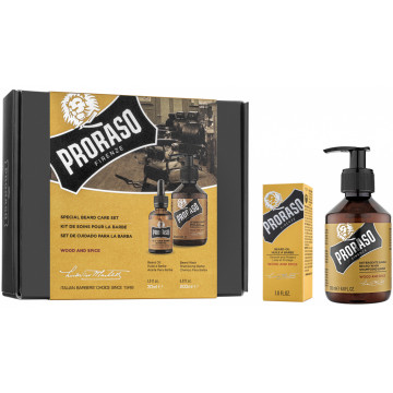 Купить - Proraso Wood And Spice Beard Care Set - Подарочный набор для ухода за бородой