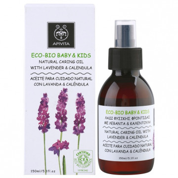 Купить - Apivita eco-bio baby and kids natural caring oil with calendula and lavender - Натуральное масло для ухода за кожей с календулой и лавандой 