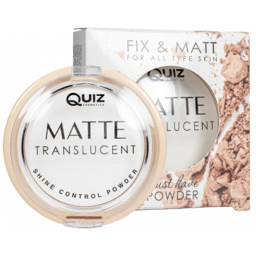 Купить - Quiz Cosmetics MatteTranslutent Matt and Fix - Полупрозрачная матирующая пудра