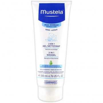 Купить - Mustela 2 in 1 Cleasing Gel - Очищающий гель для волос и тела 2 в 1