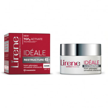 Купить - Lirene Ideale Restructure 45+ Anti-Wrinkle Day Cream SPF 15 - Дневной крем против морщин 45+