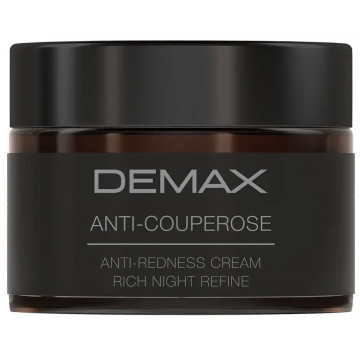 Купить - Demax Anti-Couperose Anti-Redness Cream Rich Night Refine - Ночной крем-корректор для сухой, чувствительной и куперозной кожи