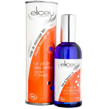 Купить - Elicey Organic Massage Oil Garden of Delights - Масло для массажа Сад Наслаждений