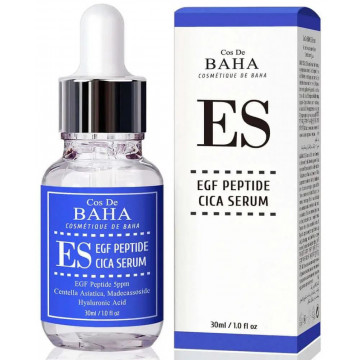 Купить - Cos De BAHA Es Egf Peptide Cica Serum - Успокаивающая восстанавливающая сыворотка для лица