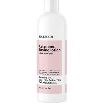 Купить - Hollyskin Calamine. Drying Lotion - Подсушивающий лосьон для жирной, проблемной и склонной к акне кожи