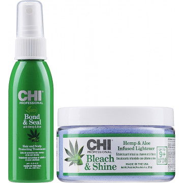 Купить - CHI Bond+ Sample Kit with Hemp & Aloe Vera - Набор для осветления волос с конопляным маслом и алоэ вера