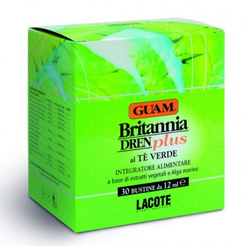 Купить - GUAM Britannia Dren Plus - Пищевая добавка Britannia Dren Plus с дренажным эффектом со вкусом зеленого чая